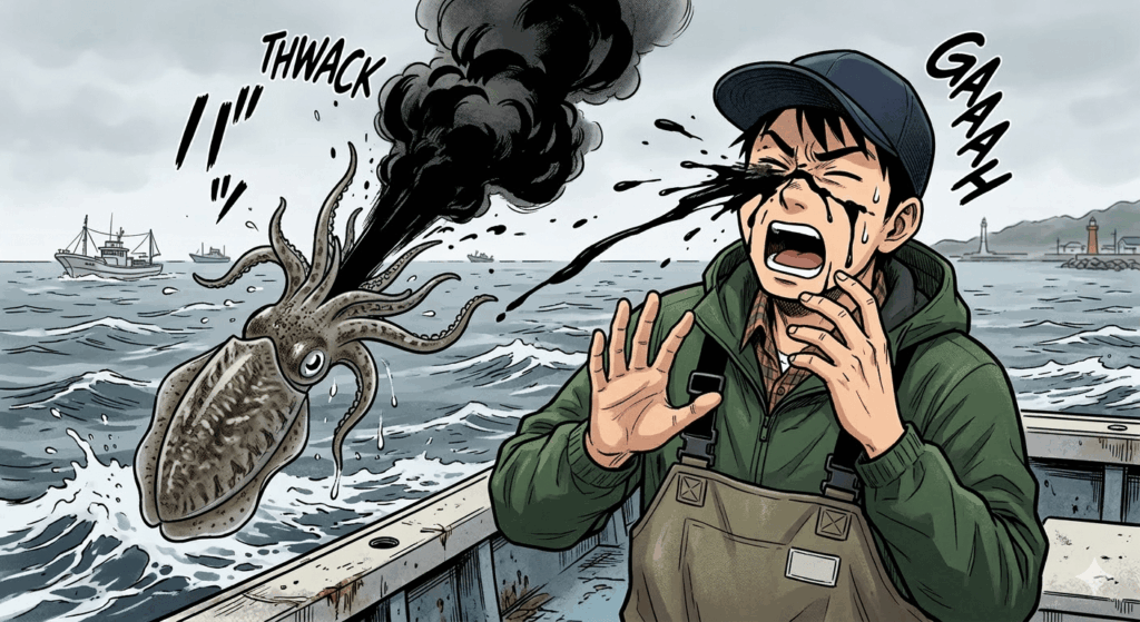 コウイカから顔射